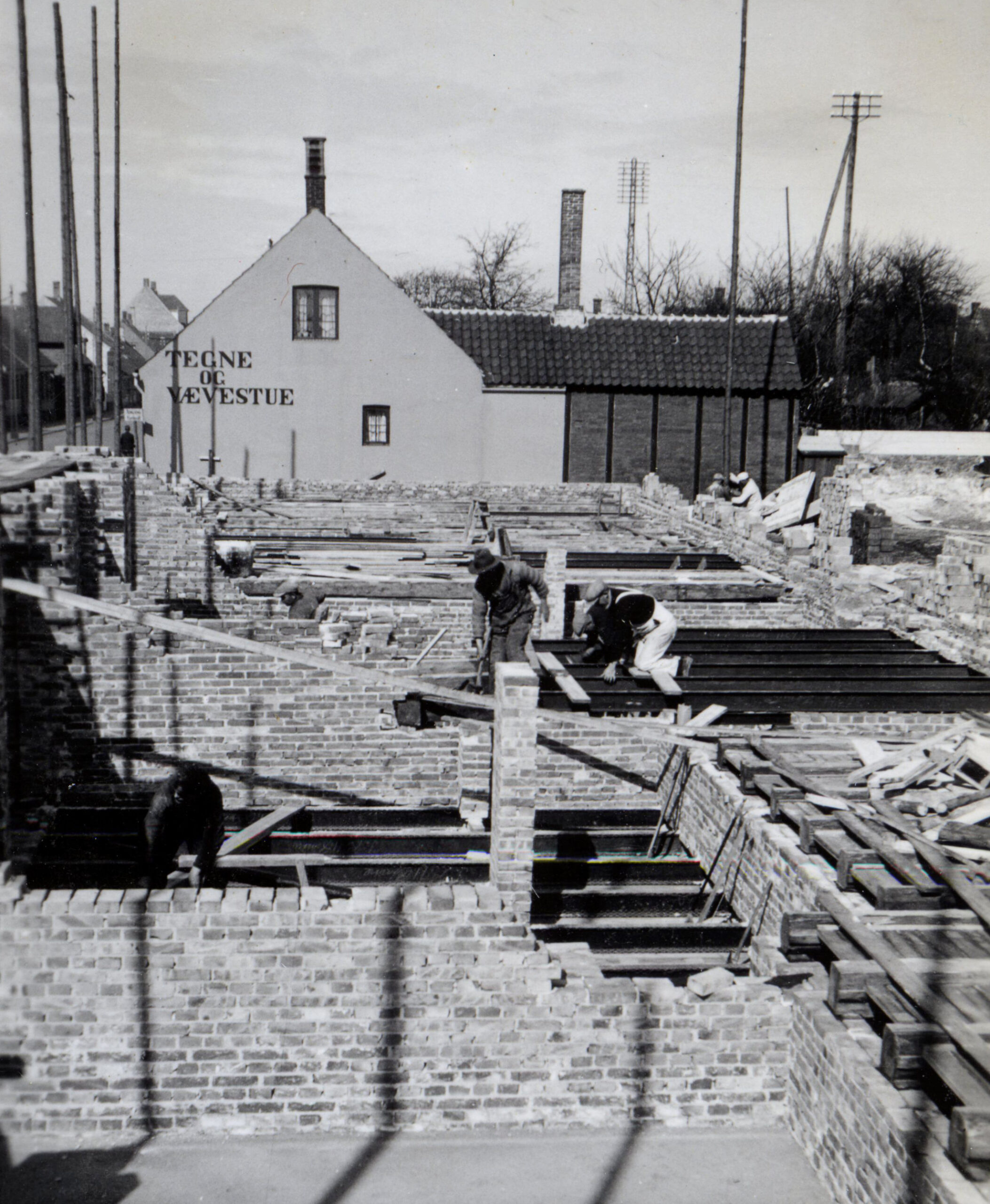 hafniahus_historie_11_cropped Murerarbejdet er godt i gang på bygningen mod Store Torvegade